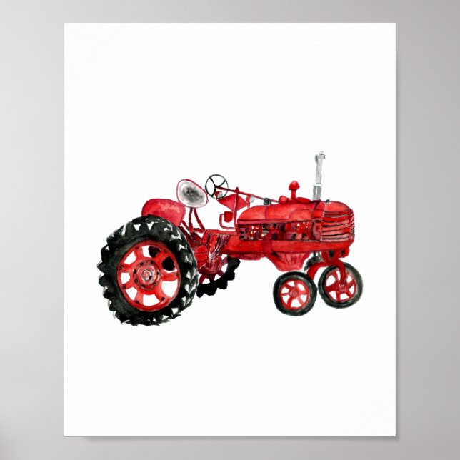 Poster Ancien tracteur (Devant)