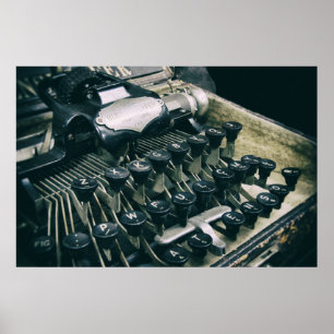 POSTER ANCIEN TYPEWRITER