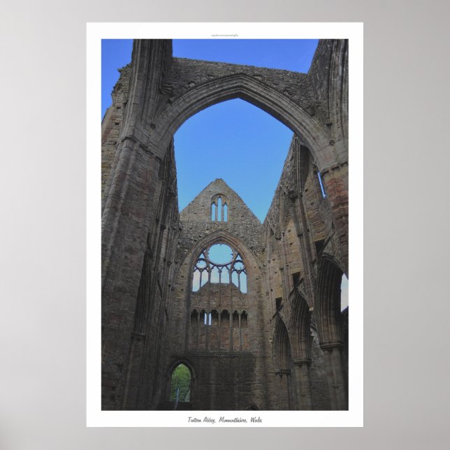 Poster Ancienne abbaye de Tintern I monastère cistercien  (Devant)
