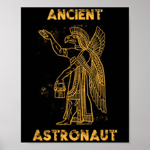 Poster Ancienne astronaute sumérienne théoricien Alien An