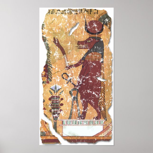 Poster Ancienne déesse égyptienne Hathor (Devant)