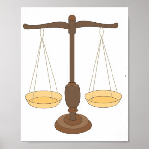 Poster Ancienne échelle de pesage ou poutre de balance