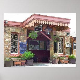 POSTER ANCIENNE GARE