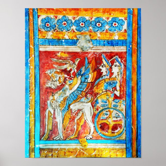 Poster ancienne grèce traditionnelle grecque mythologie m (Devant)
