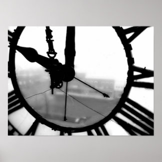 Poster Ancienne horloge