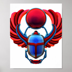 Poster Ancient Egypt Scarab Beetle