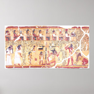 Poster Ancient Egyptian Book of the Dead Weighing the Hea