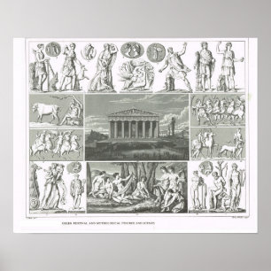 Poster Ancient Greek legendary figures