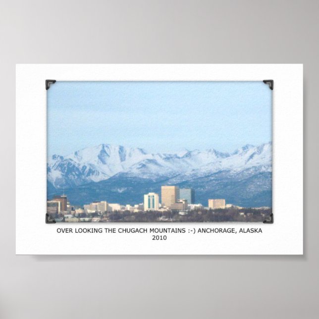 Poster Ancrage, Alaska (Devant)