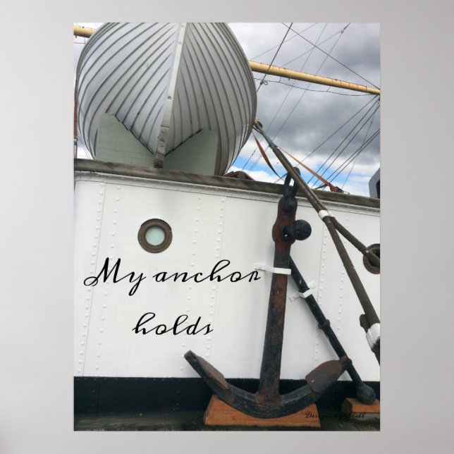Poster Ancre des navires d'inspiration (Devant)