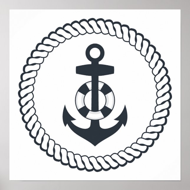 Poster Ancre mignonne (Devant)