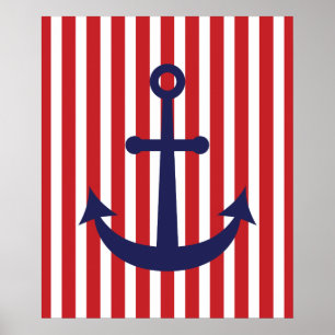 Poster Ancre nautique