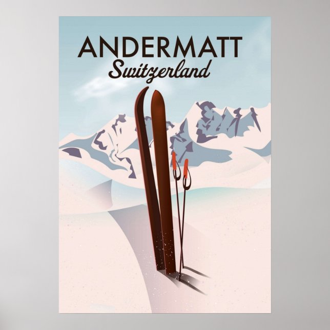Poster Andermatt Suisse (Devant)