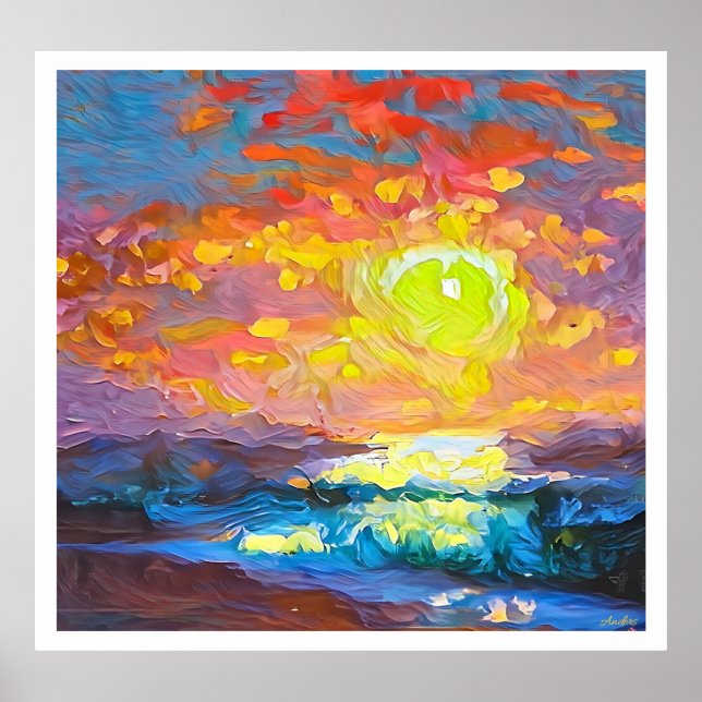 Poster Anders Artistry~ "Italien Sunrise" (Devant)