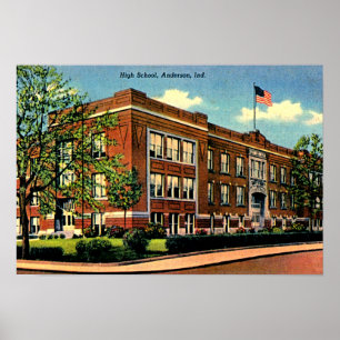 Poster Anderson, école secondaire de l'Indiana