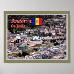 Poster Andorre - La Vella -