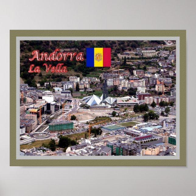 Poster Andorre - La Vella - (Devant)