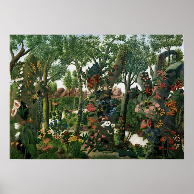 Poster Andre Bauchant - Paradis Vintage (Devant)