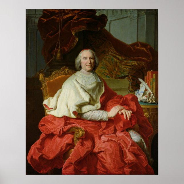 Poster Andre Hercule de Fleury 1728 (Devant)