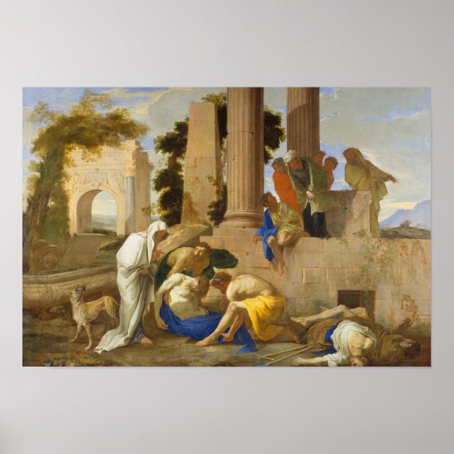 Poster Andrea di Lione - Tobit enterrer les morts (Devant)