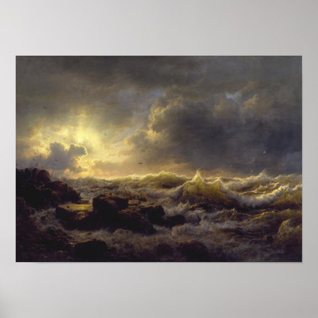 Poster Andreas Achenbach - Clearup — Côte de Sicile (Devant)