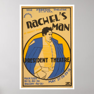 Poster Andrew Jackson Drama WPA 1937