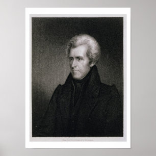 Poster Andrew Jackson (gravure)