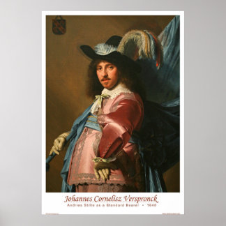 Poster Andries Stilte comme porteur standard