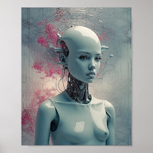 Poster Android paranoïaque - Art Surréel Dynamique