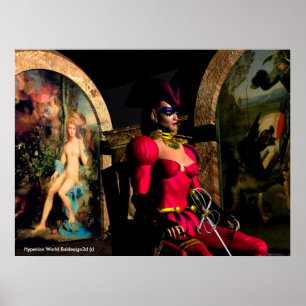 Poster ANDROID XENIA DANS L'ORBITRE Sci-Fi DE L'HYPERION