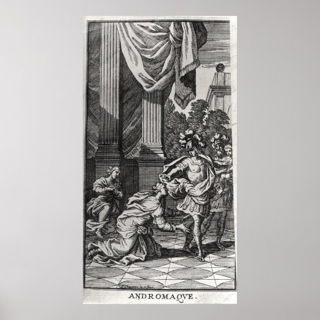 Poster Andromache aux pieds de la Pyrrhus (Devant)