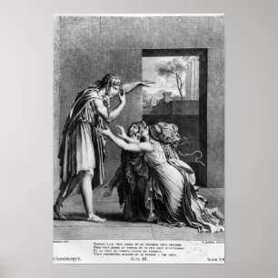 Poster Andromache aux pieds de Pyrrhus