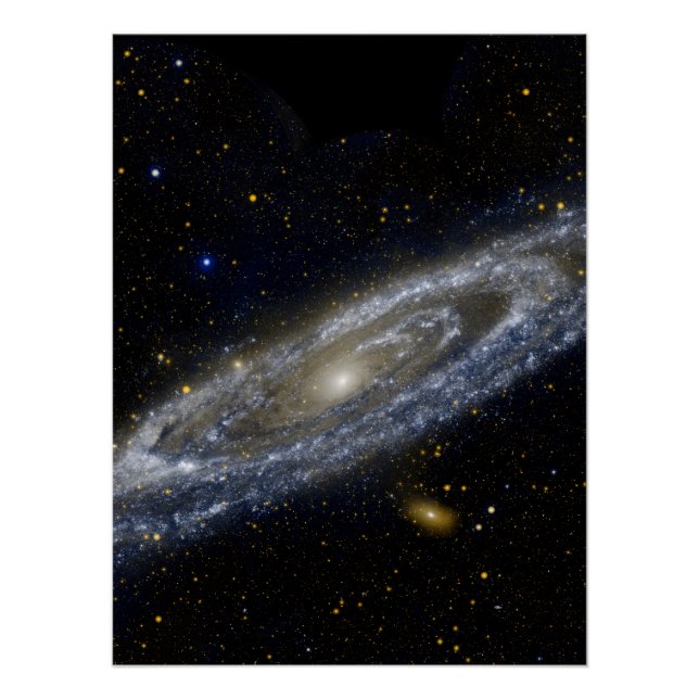 Poster Andromède galaxie laiteuse façon cosmos univers (Devant)