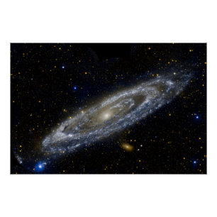 Poster Andromède galaxie laiteuse façon cosmos univers