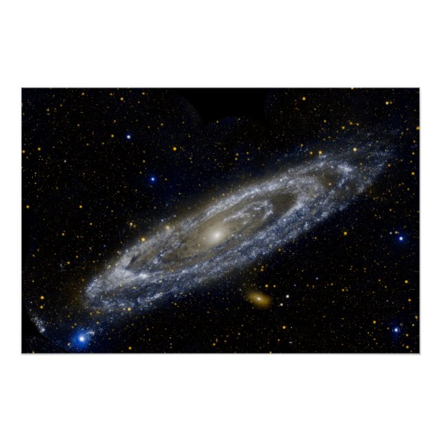 Poster Andromède galaxie laiteuse façon cosmos univers (Devant)
