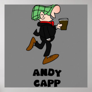 Poster andy capp britannique anglais anglais rétro vintag