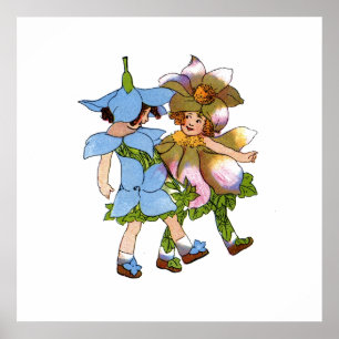 Poster Anémones et Bluets