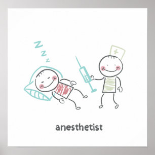 Poster anesthésiste