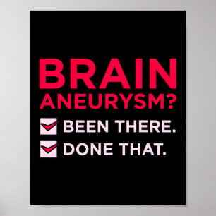 Poster Aneurysme cérébral a été là sensibilisation Mois s