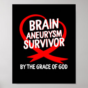 Poster Aneurysme Sensibilisation Survivant Par Dieu Grace