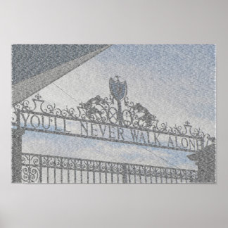 Poster Anfield Gates de Liverpool FC