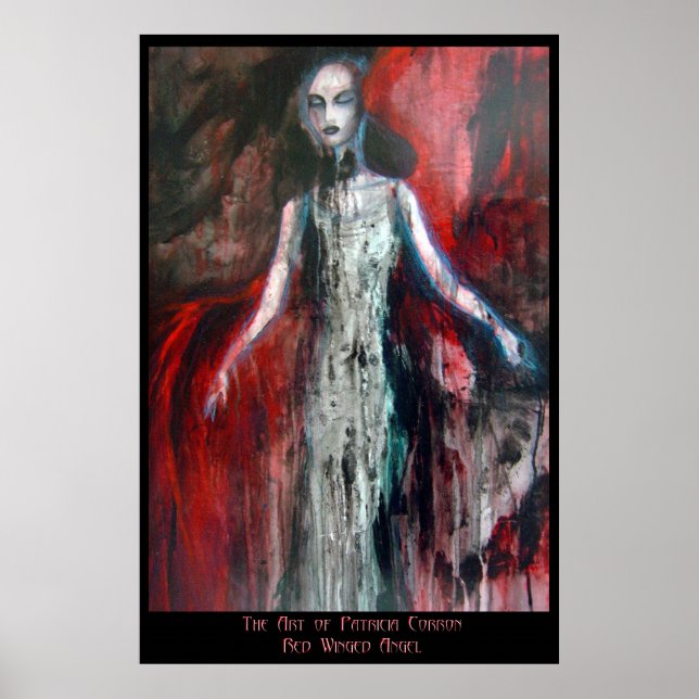 Poster Ange à ailes rouges (Devant)