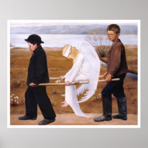 Poster Ange blessé par Hugo Simberg Favorite CC1254 XL