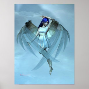 Poster ange bleu