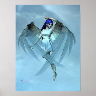 Poster ange bleu