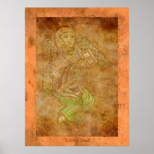 Poster Ange céleste Médiéval Art Religieux Imprimer