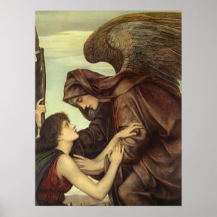 Poster Ange de la mort par Evelyn De Morgan