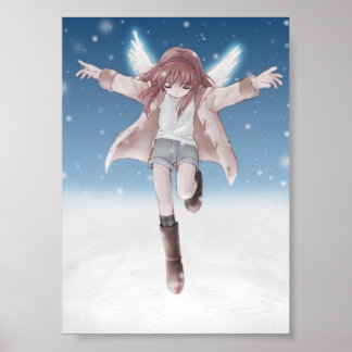 Poster Ange de neige