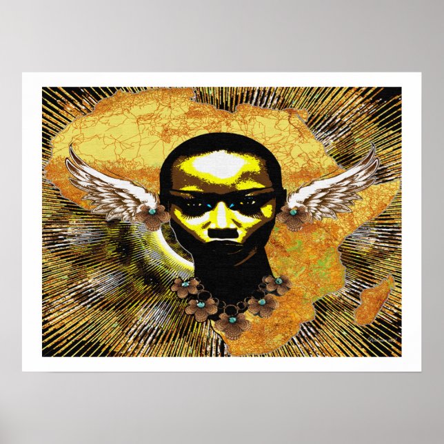 Poster Ange des oreilles ailées d'Afrique (Devant)