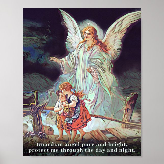 Poster Ange Gardien, Enfants, Pont (Devant)